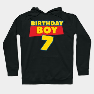 7th Birthday Boy B-day Gift For Boys Kids Hoodie